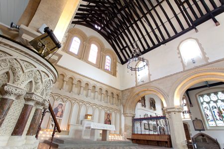 St James Priory, Bristol. Entirely re-plastered and rendered by us.