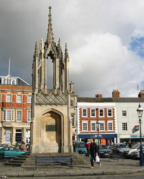 devizes market cross after repair by minerva