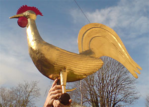 gilded weathercock, Marshfield