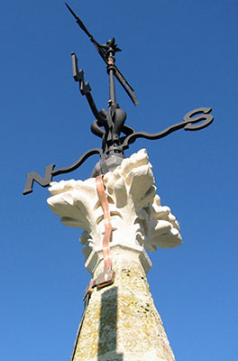 restored church spire