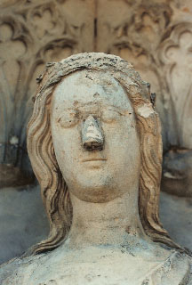 Medieval Statuary, nose repairs